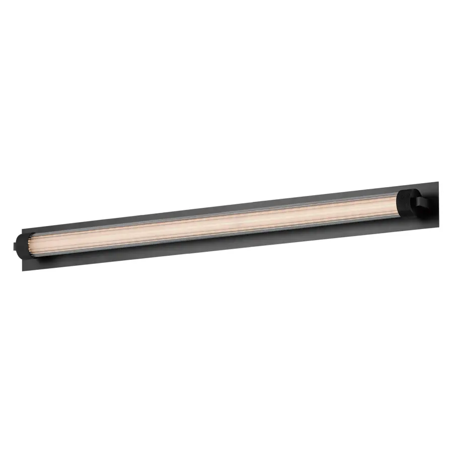 Doric 30" LED Bath Sconce in Matte Black - Image 1