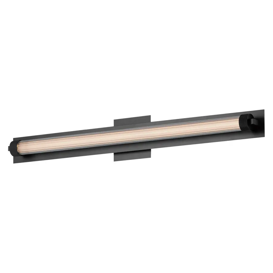 Doric 30" LED Bath Sconce in Matte Black - Image 2