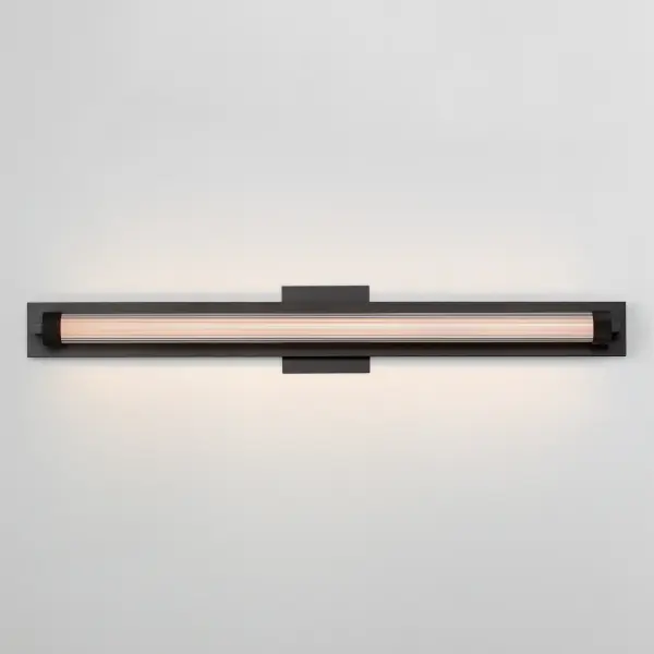 Doric 30" LED Bath Sconce in Matte Black - Image 3