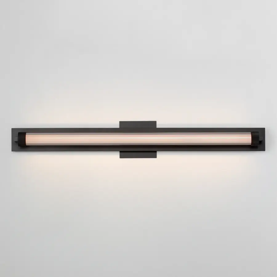 Doric 30" LED Bath Sconce in Matte Black - Image 3