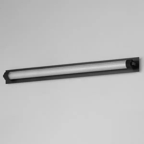Doric 30" LED Bath Sconce in Matte Black - Image 4