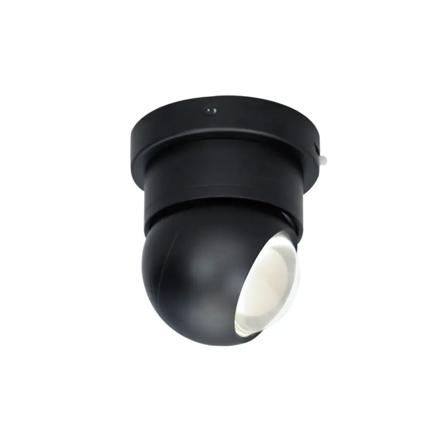 Nodes LED Flush Mount in Black - Image 1