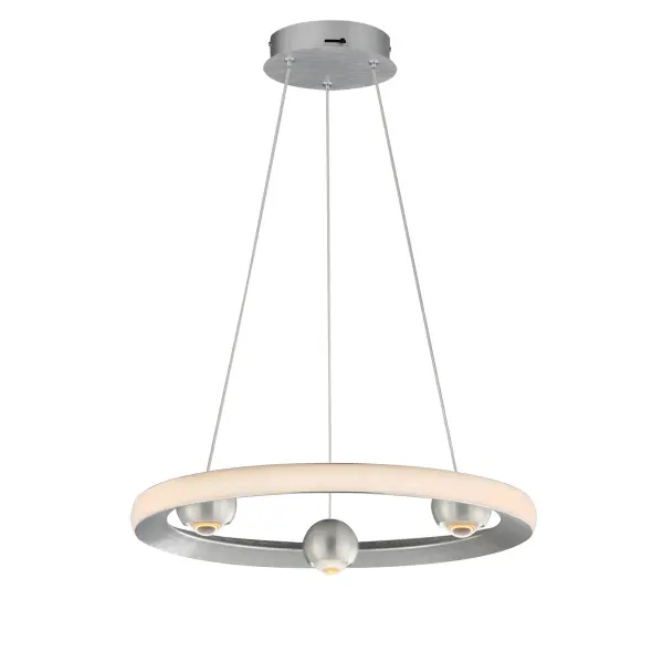The Nodes Ring Pendant reimagines the modern LED ring with illuminated spherical nodes that provide both ambient and task lighting. Its CCT selectable feature offers 5 color temperature options, while high efficiency and JA8 Title 24 compliance make it ideal for both residential and commercial applications.