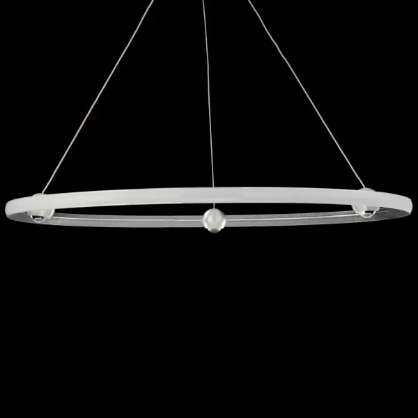 The Nodes Ring Pendant reimagines the modern LED ring with illuminated sphere nodes that provide both ambient and task lighting. CCT selectable technology offers 5 color temperature options, while JA8 Title 24 compliance and high efficiency make it ideal for residential and commercial projects. - alternate view