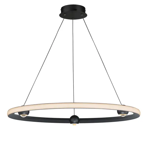 The Nodes Ring Pendant reimagines the modern LED ring with illuminated sphere nodes that provide both ambient and task lighting. CCT selectable technology offers 5 color temperature options, while JA8 Title 24 compliance and high efficiency make it ideal for residential and commercial projects.