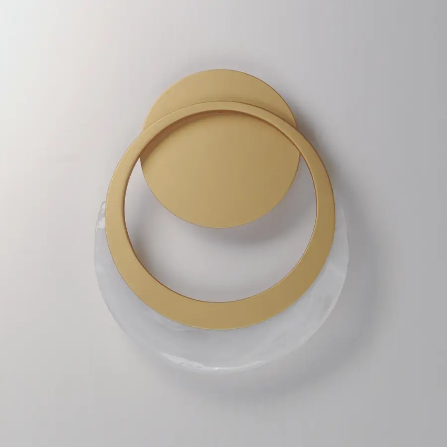 Sculptural Modern Sconce with Artistic Glass and Mythic Inspiration - Image 2