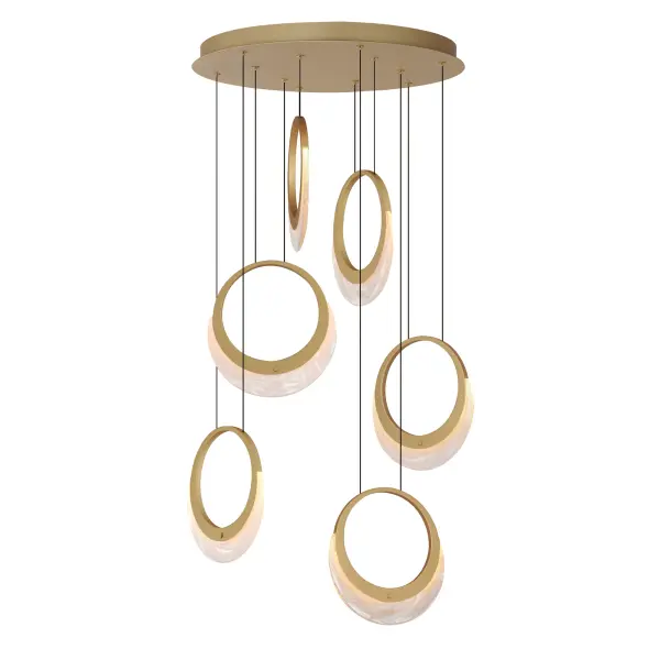 Lyra 6-Light LED Multi-Light Pendant - Image 1