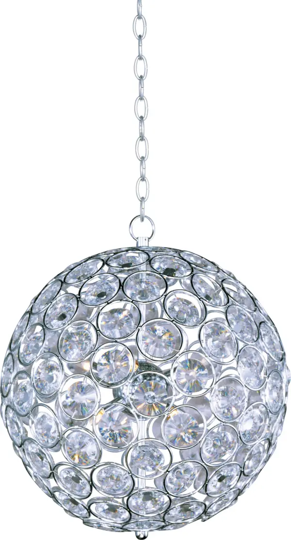 Brilliant 8-Light Crystal Pendant in Polished Chrome - Image 1