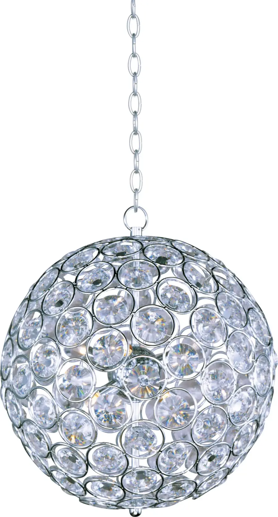 Brilliant 8-Light Crystal Pendant in Polished Chrome - Image 1