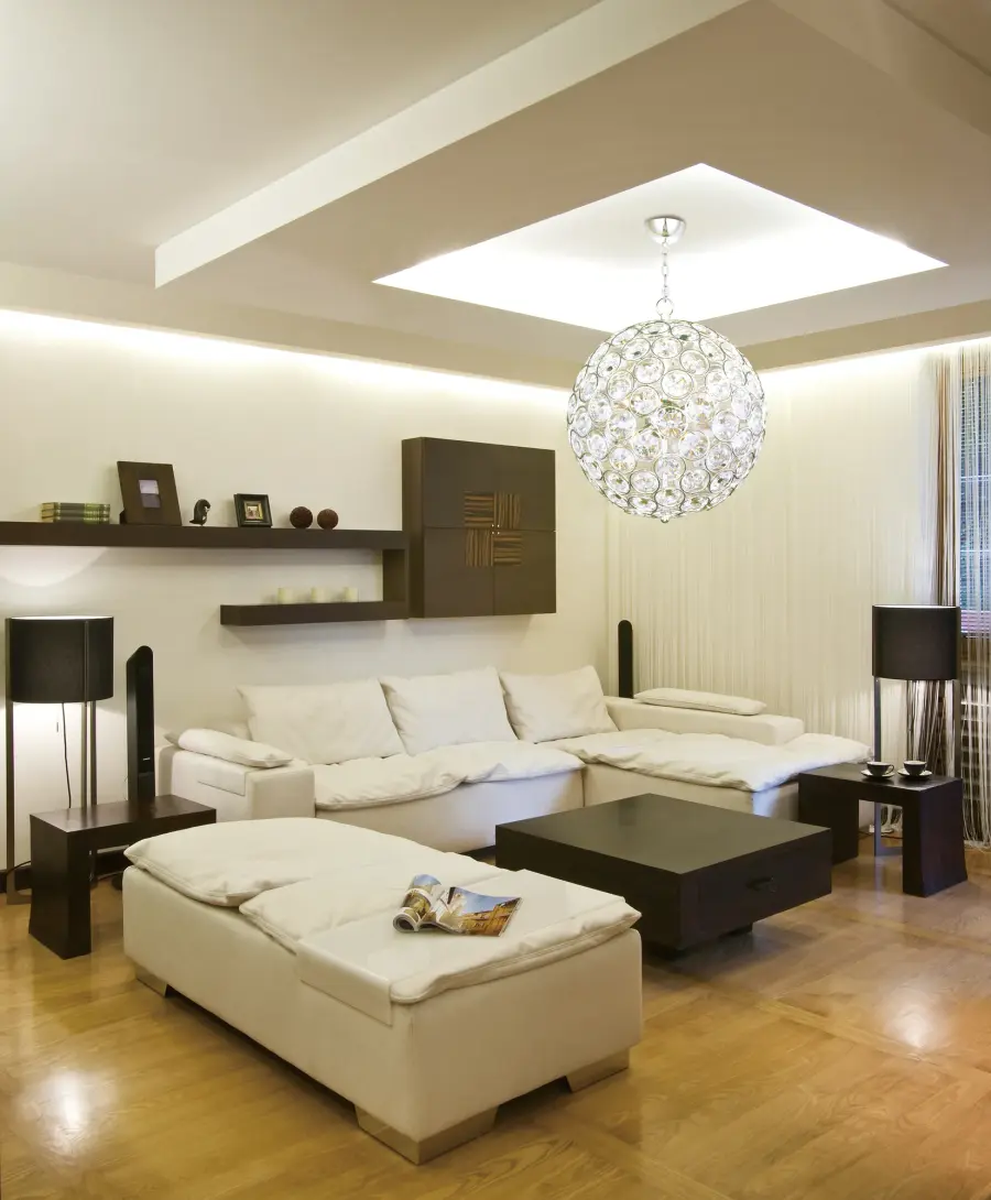 Brilliant 8-Light Crystal Pendant in Polished Chrome - Image 2