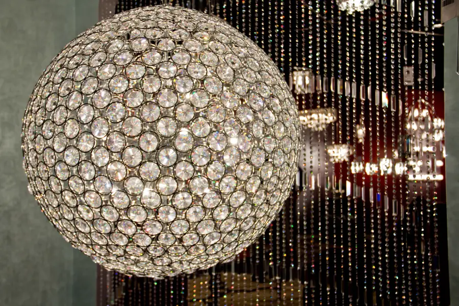 Brilliant 12-Light Crystal Pendant in Polished Chrome - Image 2
