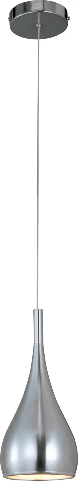 Teardrop Single Pendant Light in Satin Nickel - Image 1