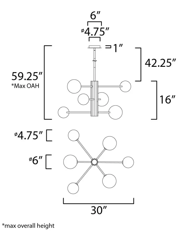 Cog 7-Light LED Chandelier - Image 5