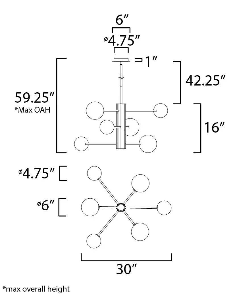 Cog 7-Light LED Chandelier - Image 5