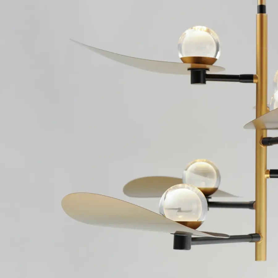 Pearl 6-Light LED Suspension Chandelier - Image 3