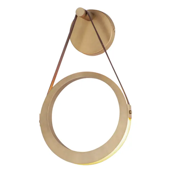 Tether 1-Light LED Wall Sconce in Natural Aged Brass - Image 1