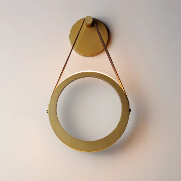 Tether 1-Light LED Wall Sconce in Natural Aged Brass - Image 2