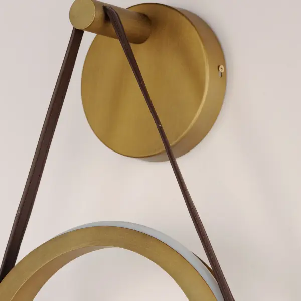 Tether 1-Light LED Wall Sconce in Natural Aged Brass - Image 4