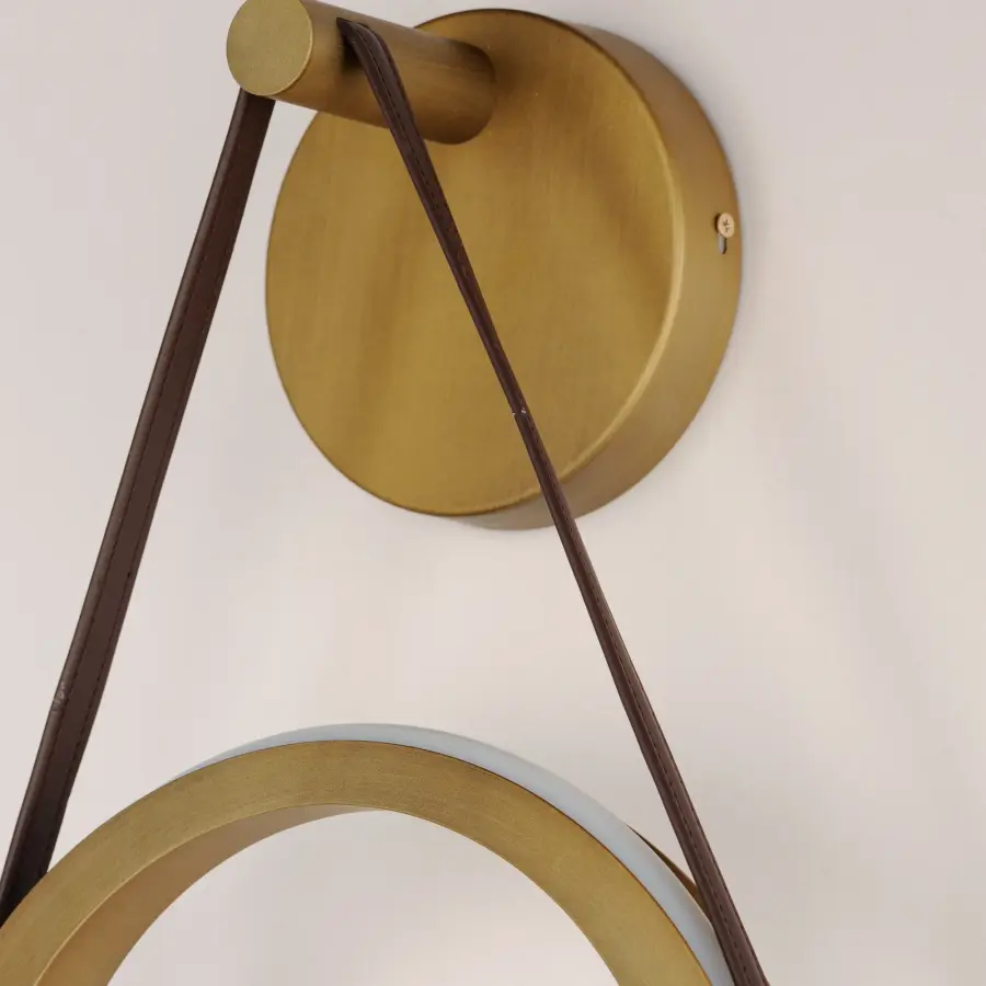 Tether 1-Light LED Wall Sconce in Natural Aged Brass - Image 4