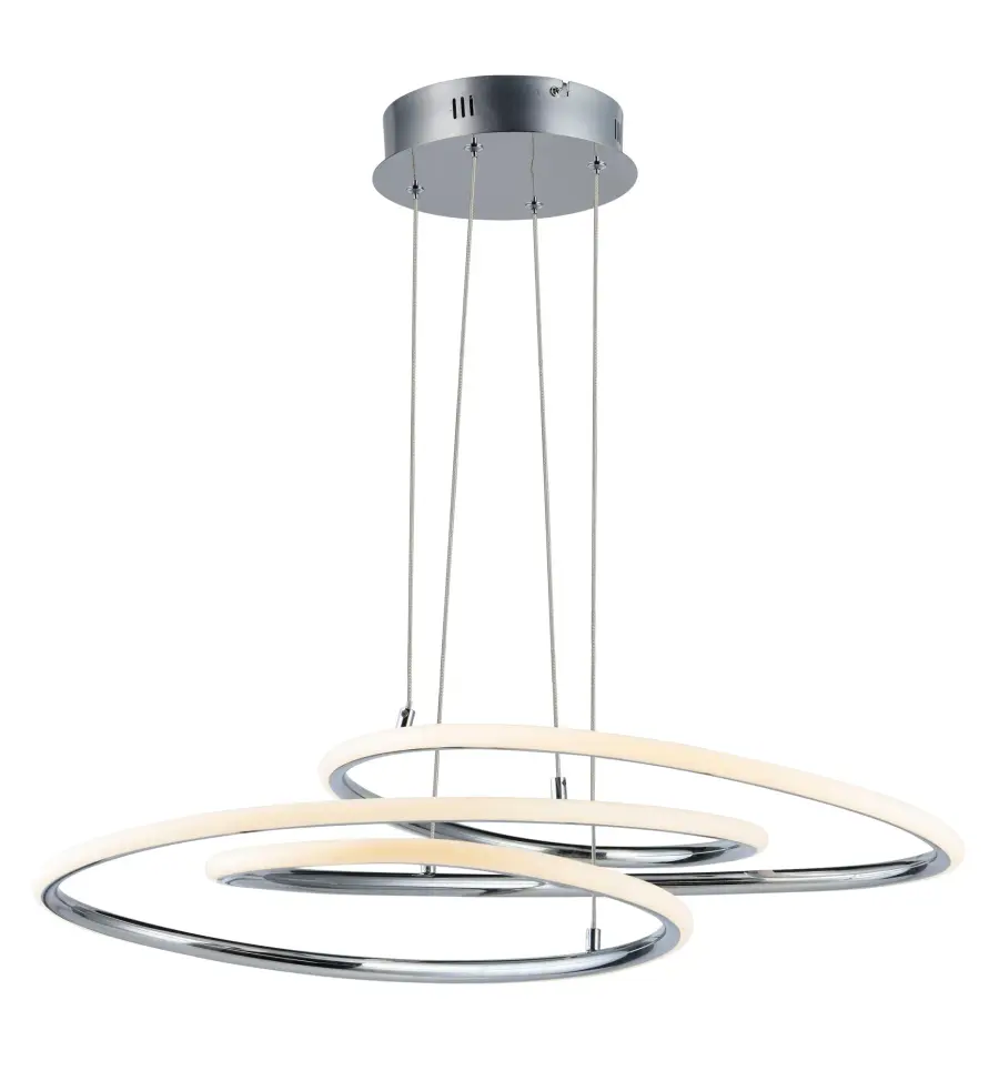 Coaster Single LED Pendant in Polished Chrome - Image 1