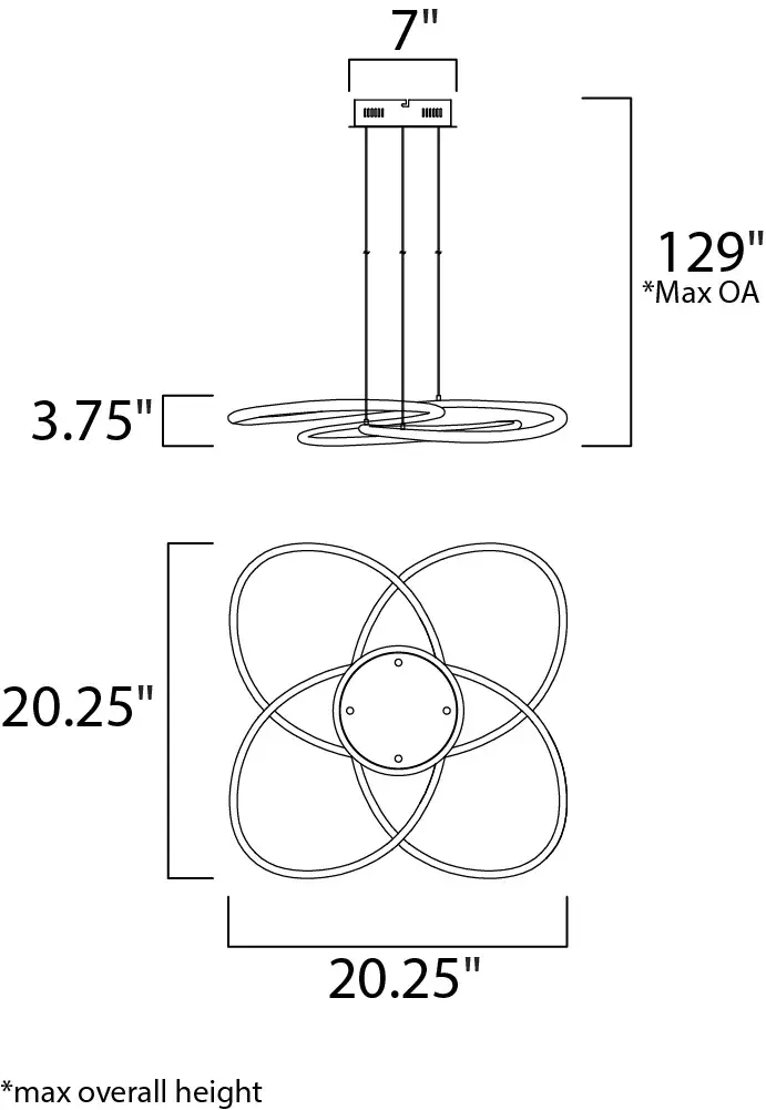 Coaster Single LED Pendant in Polished Chrome - Image 5