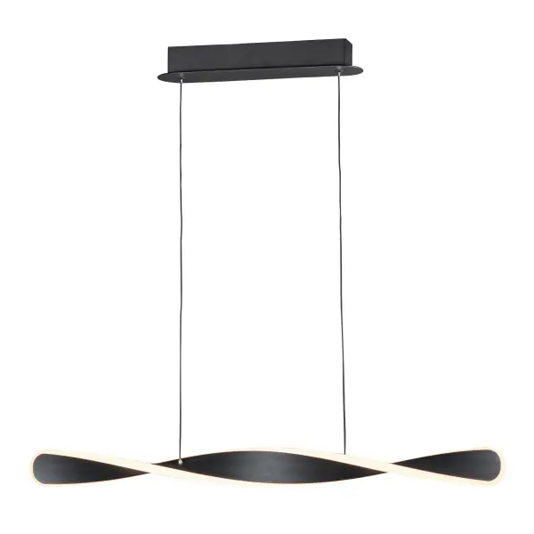 Pirouette Linear LED Pendant in Black - Image 1