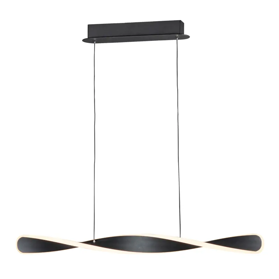 Pirouette Linear LED Pendant in Black - Image 1