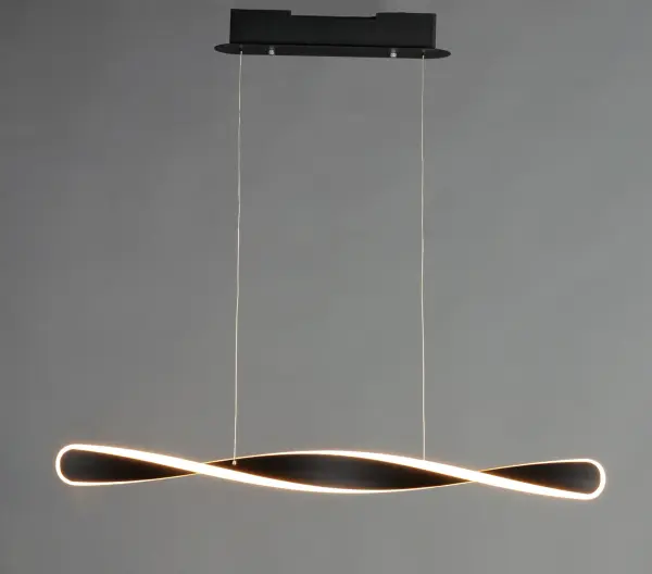 Pirouette Linear LED Pendant in Black - Image 2
