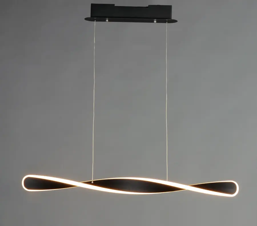 Pirouette Linear LED Pendant in Black - Image 2