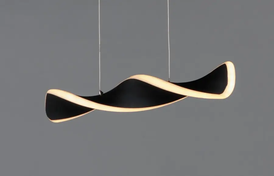Pirouette Linear LED Pendant in Black - Image 3