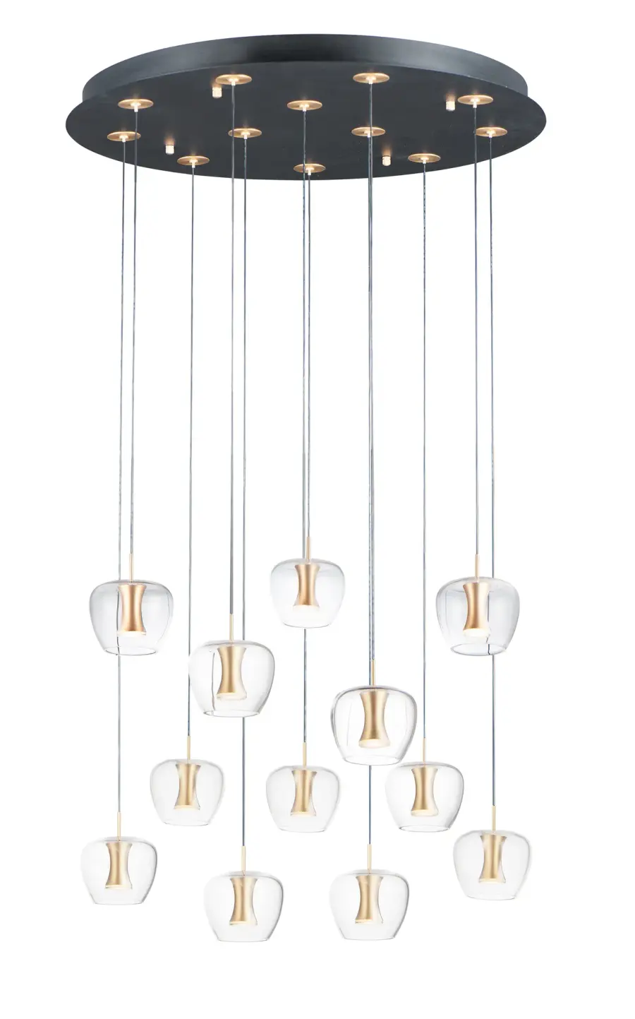Newton 12-Light LED Multi-Light Pendant - Image 1