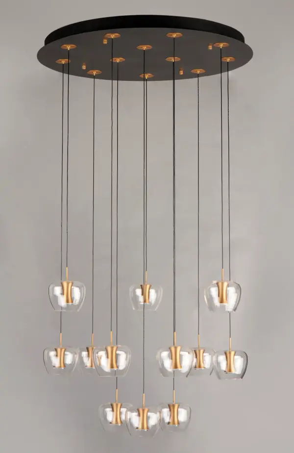 Newton 12-Light LED Multi-Light Pendant - Image 3