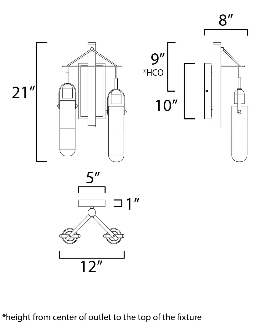 Capsule Disc 2-Light LED Bath Vanity - Image 5