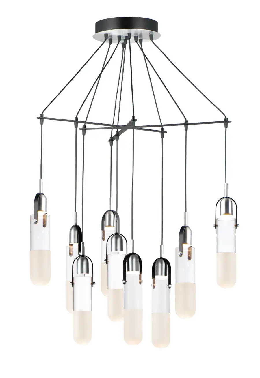 Capsule Disc 9-Light Multi-Light LED Pendant - Image 1