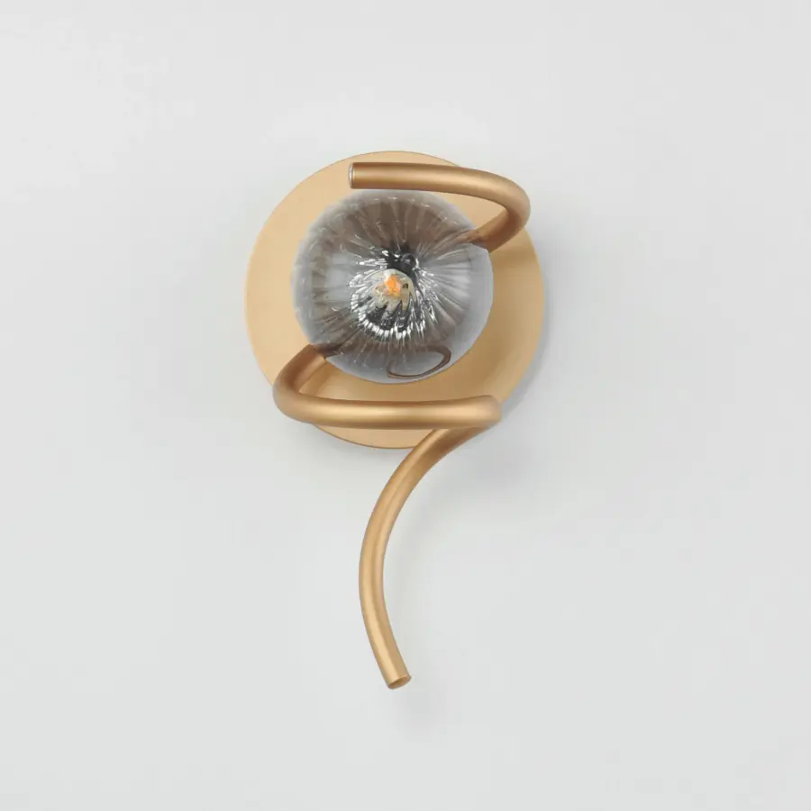 Planetary 1-Light LED Wall Sconce in Gold - Image 2