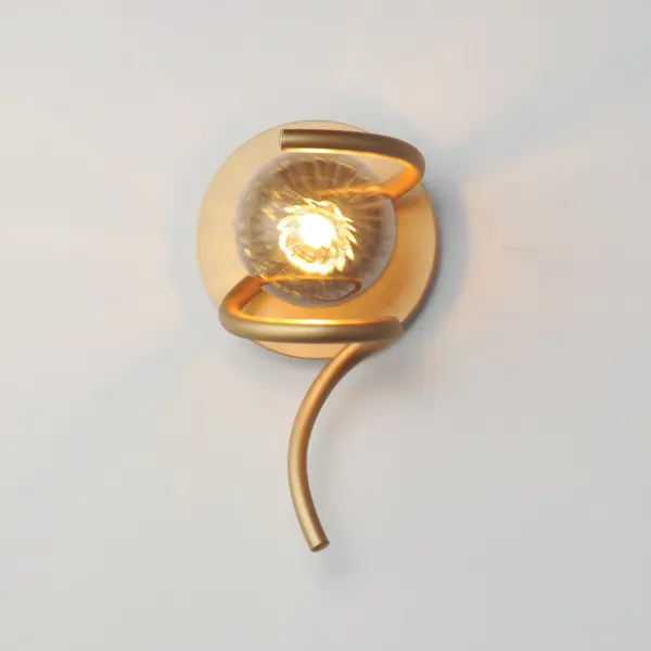 Planetary 1-Light LED Wall Sconce in Gold - Image 3