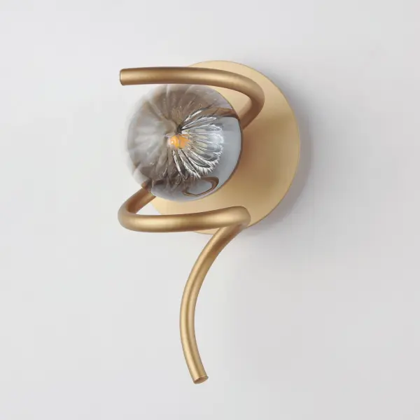 Planetary 1-Light LED Wall Sconce in Gold - Image 4