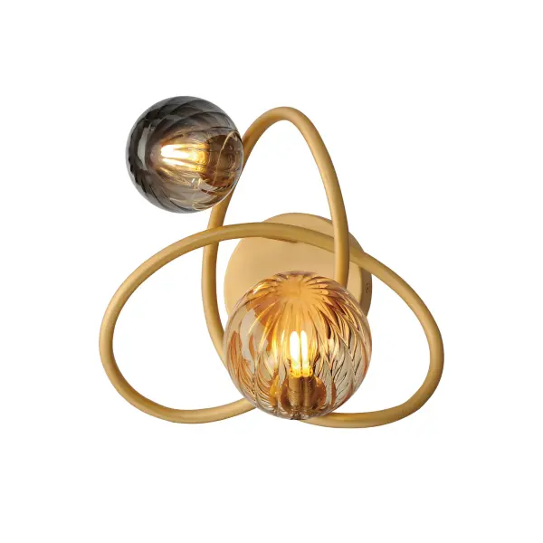 Planetary 2-Light LED Wall Sconce in Gold - Image 1