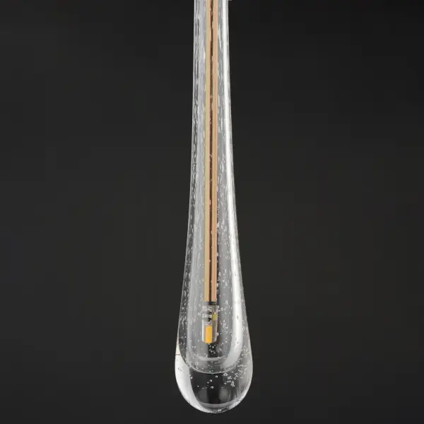 Elegant Hand-Blown Glass Mini Pendant with Luxurious Gold Finish - Image 4