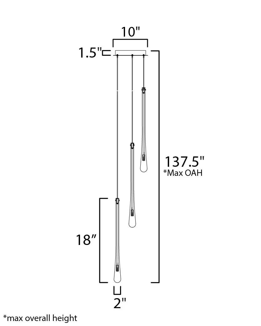 Luxurious Hand-Blown Glass Pendant with Effervescent Bubble Detail - Image 5