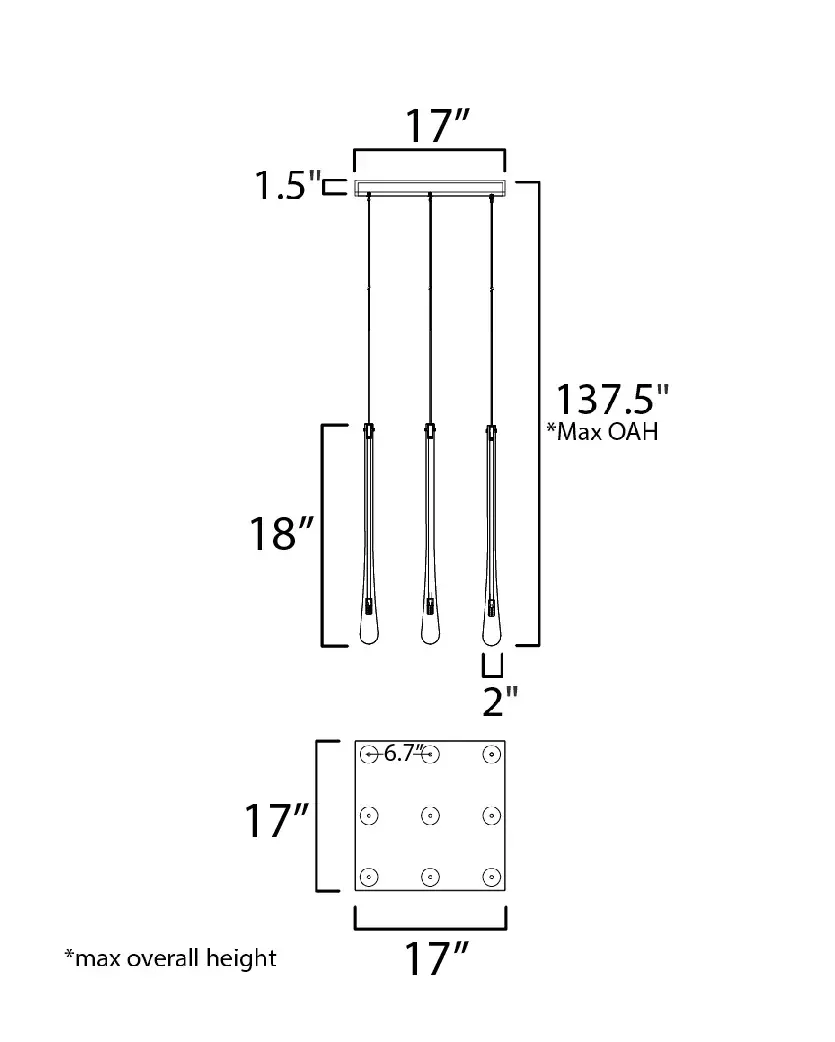 Luxurious Hand-Blown Glass Pendant with Effervescent Bubble Design - Image 5