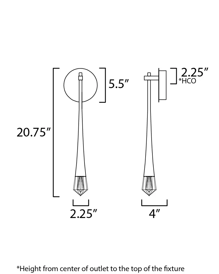 Pierce LED Wall Sconce in Matte Black - Image 5