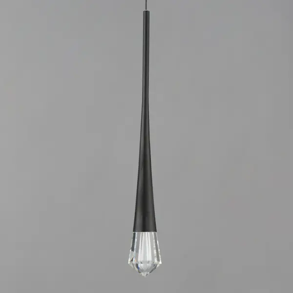 Pierce Single LED Pendant in Matte Black - Image 2