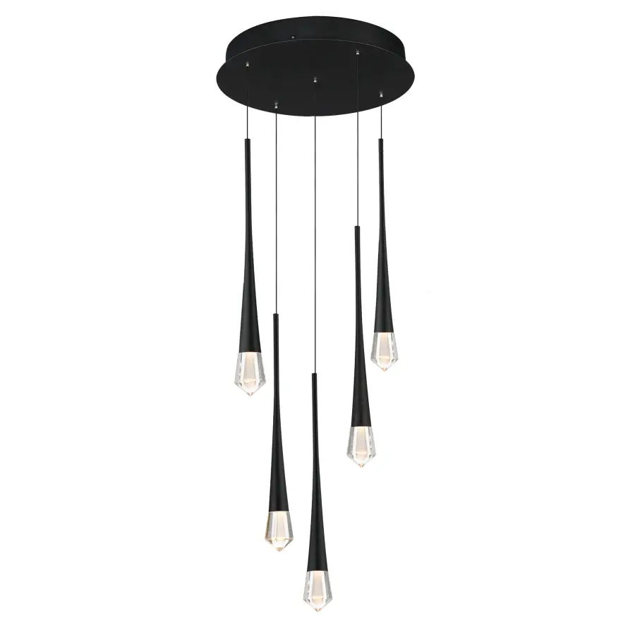Pierce 5-Light LED Multi-Light Pendant - Image 1