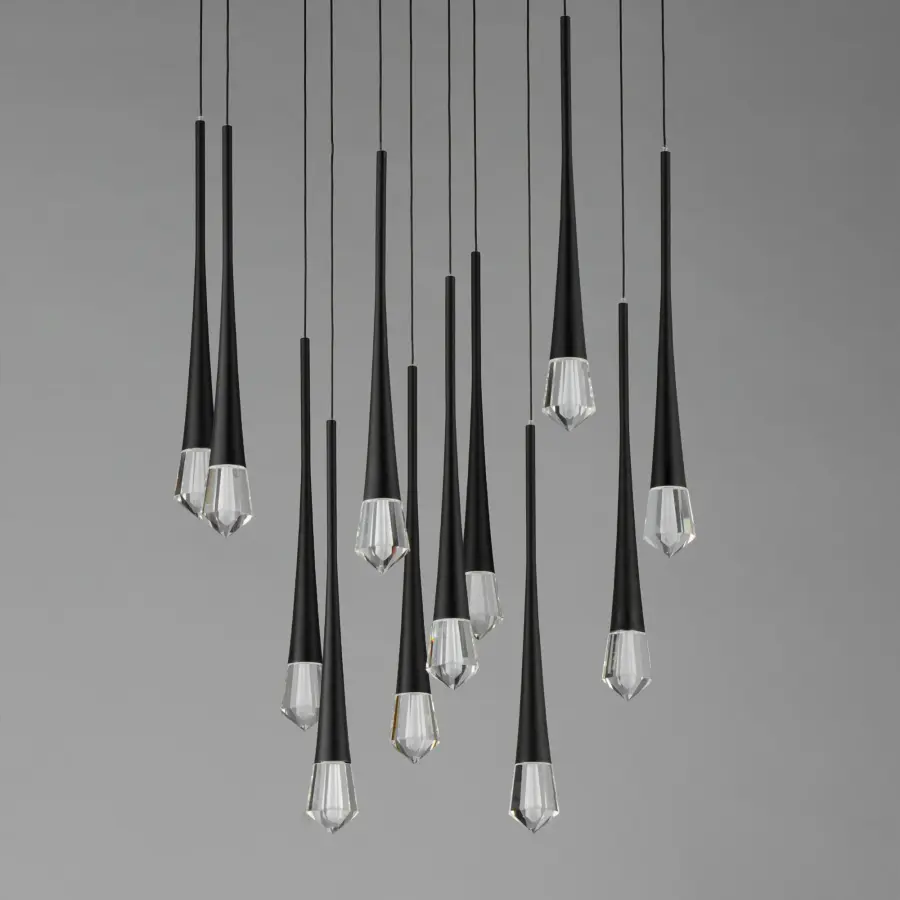 Pierce 12-Light LED Multi-Tier Chandelier - Image 2