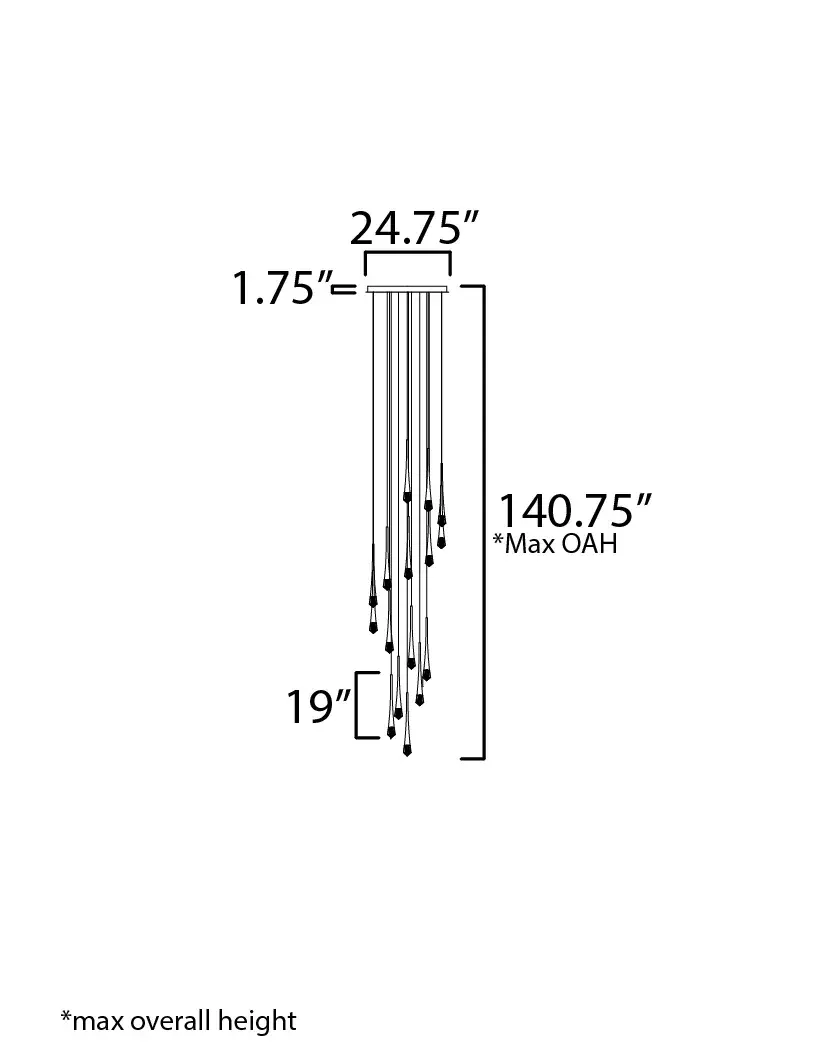 Pierce 16-Light LED Chandelier - Image 5