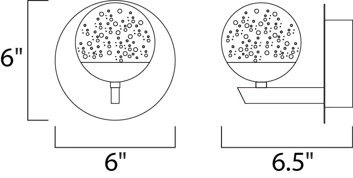 Orb II LED Wall Sconce in Polished Chrome - Image 2