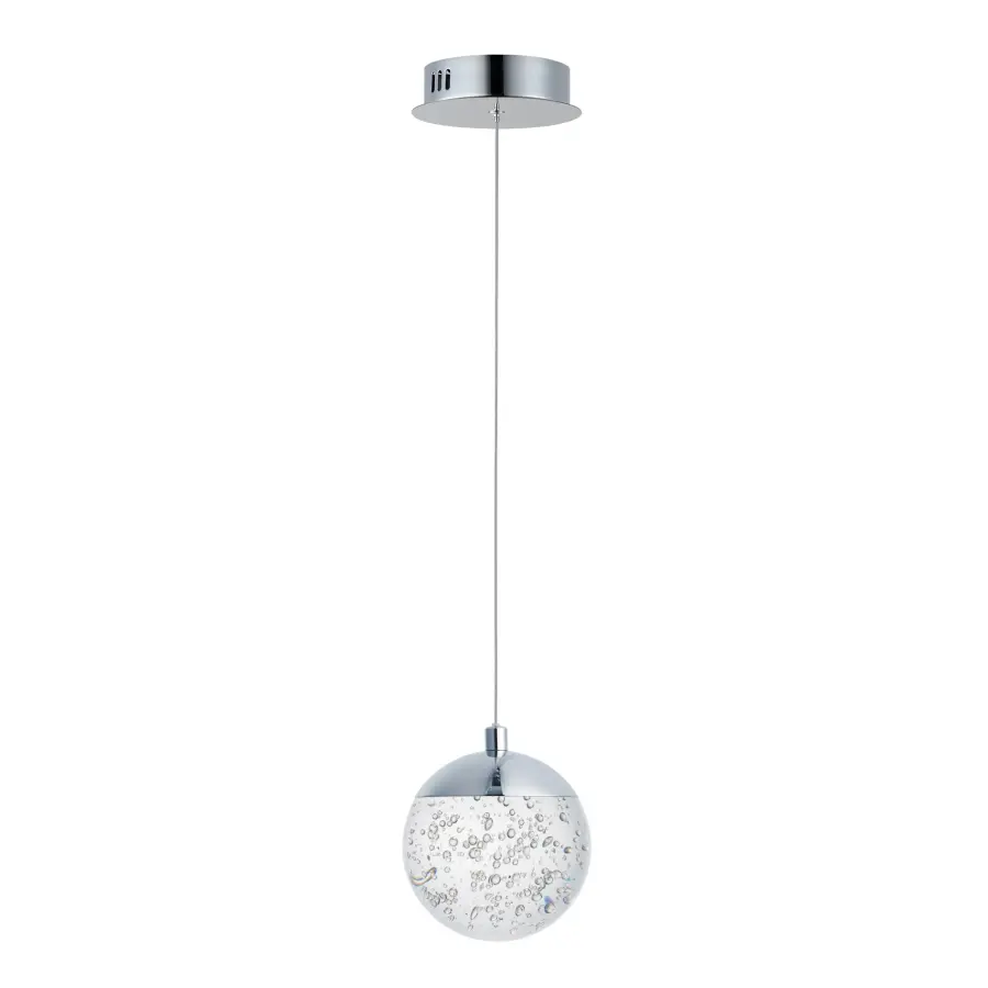 Orb II Single Pendant Light in Polished Chrome - Image 1
