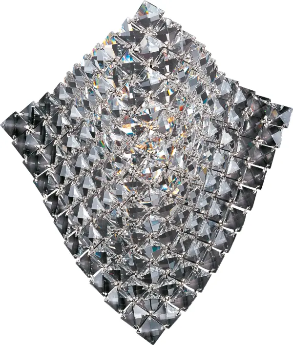 Wave Crystal Wall Sconce in Polished Chrome - Image 1