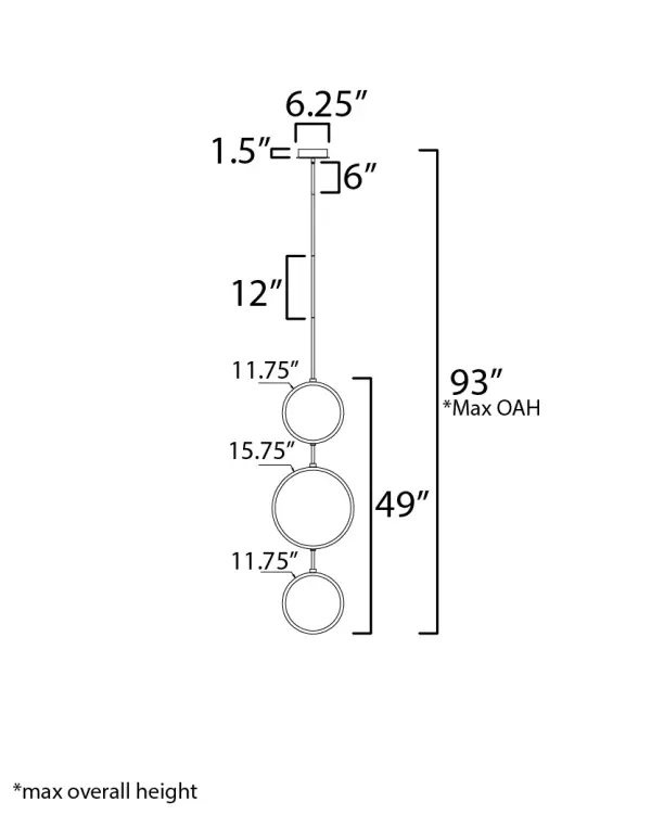 Hoopla Multi-Light LED Pendant - Image 5